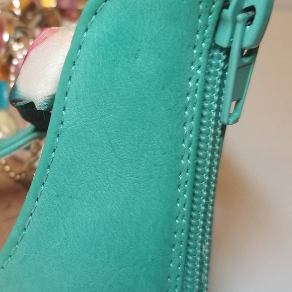 Venus Turquoise Jeweled Thong Sandals - Picture 14 of 16